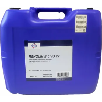 Hydraulický olej FUCHS Renolin B 5 VG 22, 20L hydraulický olej
