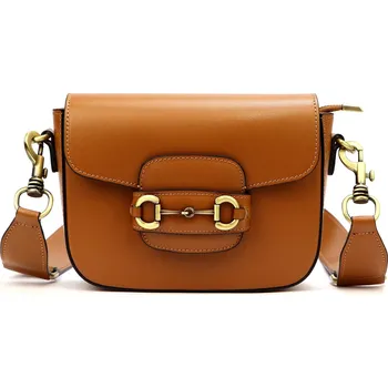 Kabelka Kožená kabelka Luka 20-095 koňaková