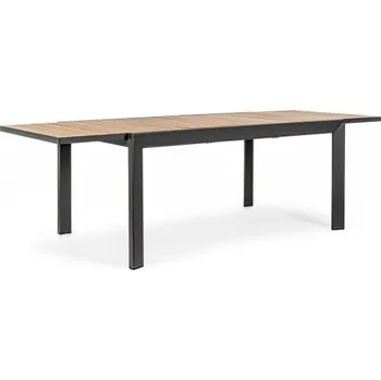 Zahradní stůl BIZZOTTO Rozkládací jídelní stůl BELMAR 160x100 cm antracit
