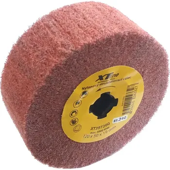 Brusný kotouč XTLINE Nylonový satinovací válec vliesový | 120x50 mm zr. 180