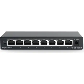 Switch Reyee RG-ES108GD 8-port 10/100/1000Mbps Switch - Bez managementu a PoE