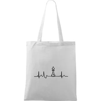 EKG Šachové figurky - Střelec - Taška bavlněná - 42 x 38 cm ( Bílá )