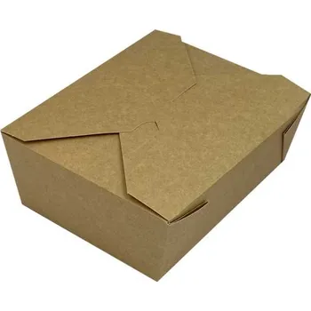 Party nádobí Lunchbox 1300 ml kraft, 170x138x65 mm, 50 ks