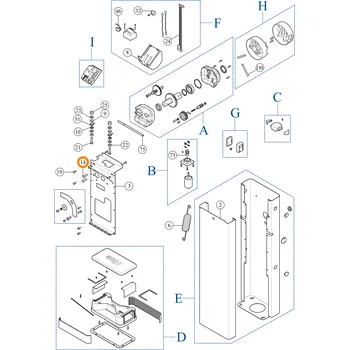 Pohon brány Nice V10X25.5102 šroub SBAR, MBAR, LBAR
