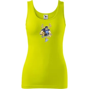 Znamení komiks býk - Dámské tílko - L ( Limetková )