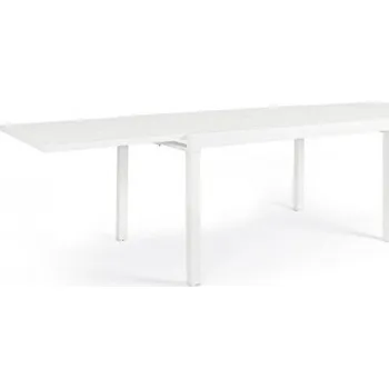 Zahradní stůl BIZZOTTO Rozkládací zahradní stůl PELAGIUS 135x90 cm bílý