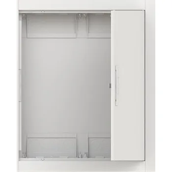 Rozvaděč rozvodnice CU24 NEVYBAVENÁ zapuštěná oceloplechová s dvířky; sloupců: 2 (1křídlé dveře); 4 řadá (96 modulů); RAL 9016 bílá; IP30/IK09