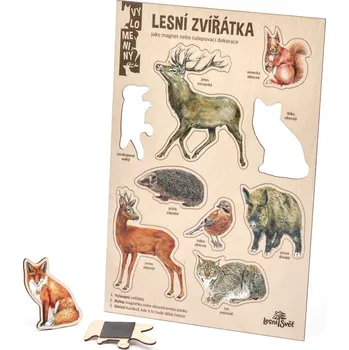 Dřevěná hračka Lesní svět Velké vylomeniny - Lesní zviřata