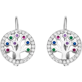Náušnice Bealio BEALIO Stříbrné náušnice STROM ŽIVOTA barevný 03-09128-1274