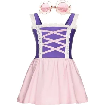 Dívčí plavky Disney Jednodílné plavky "Locika" + sluneční brýle Velikost: 100/1-2T