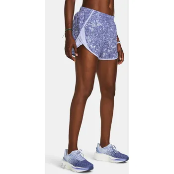 Dámské kraťasy Under Armour UA Fly By 3'' Printed Sh 1382439-539 Fialová SM