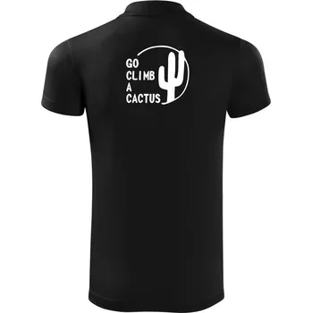 Pánská košile Go climb a cactus - Polokošile Victory sportovní (dresovina) - M ( Černá )