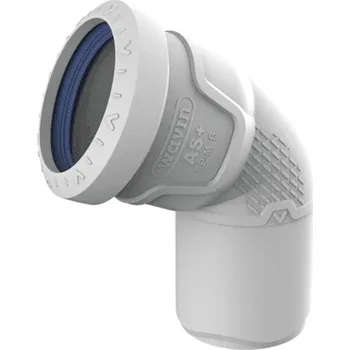 Kanalizační potrubí Koleno odpadní odhlučněné Wavin AS+ PP ASB 67°, DN 110, světle šedá