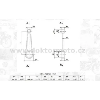 Motor pro motocykl Ojnice komplet - pístní čep 16, jehlová klec JAWA,ČZ