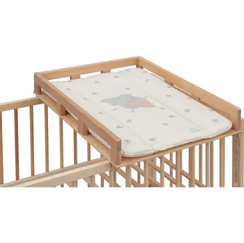 přebalovací pult a komoda Přebalovací pult OGY Scarlett na postýlku - přírodní - s přebalovací podložkou Slon - béžová