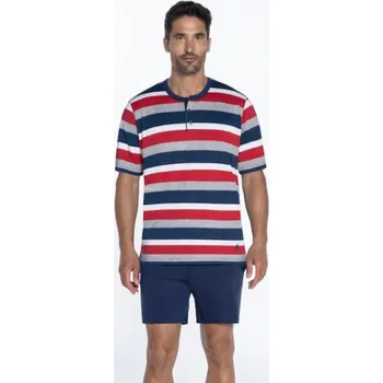 Pánské pyžamo Soft Cotton GUASCH Pánské pyžamo CHRISTIAN S Tmavě modrá GUASCH Pánské pyžamo CHRISTIAN S Tmavě modrá - 8431204621722