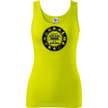 Dámské tričko Nesnáším být tak skvělý - Panna - Dámské tílko - XL ( Limetková )