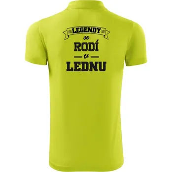 Pánská košile Legendy se rodí v lednu - Polokošile Victory sportovní (dresovina) - L ( Limetková )