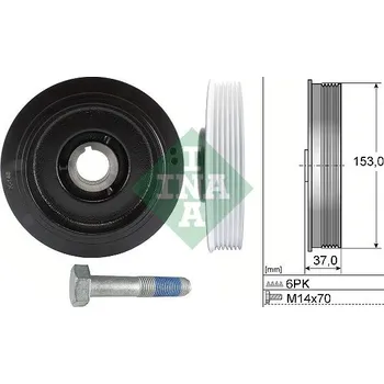 Sada řemenice, klikový hřídel Schaeffler INA 544 0058 20