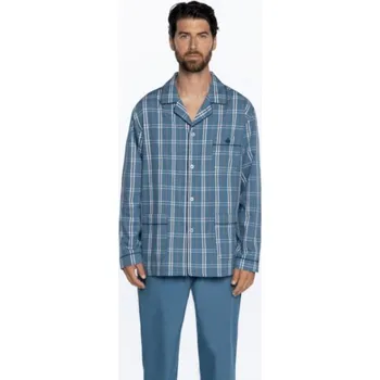 Pánské pyžamo Soft Cotton GUASCH Pánské pyžamo STEFAN M Modrá GUASCH Pánské pyžamo STEFAN M Modrá - 8431204667218