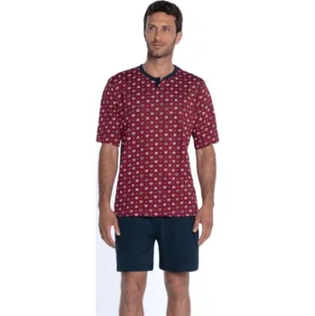 Pánské pyžamo Soft Cotton GUASCH Pánské pyžamo SIMON XL červená GUASCH Pánské pyžamo SIMON XL červená - 8431204646237