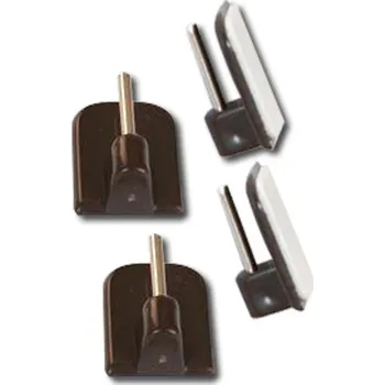 Ostatní 1863 Háček vitrážní samolepící hnědý