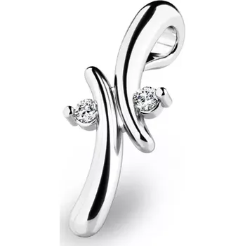 Přívěsek Dámský přívěsek bílé zlato 585/1000 zirkon 10852-B-ZIR