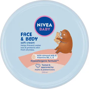 Nivea Baby Face & Body Soft Cream jemný krém na obličej a tělo 200 ml