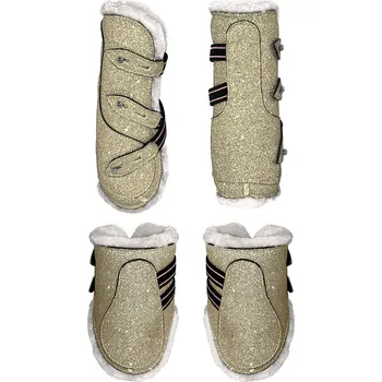 Koňské kamaše Blingyourhorse Sada kamaší SPARKLE GOLD Velikost: Cob