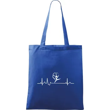 EKG moderní gymnastika stuha - Taška bavlněná - 42 x 38 cm ( Královská modrá )