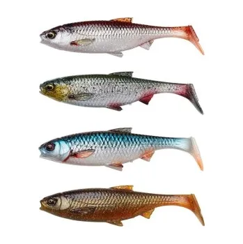 Umělá nástraha Savage Gear gumová nástraha 3D River Roach Clear Water Mix 4ks 10cm 10g