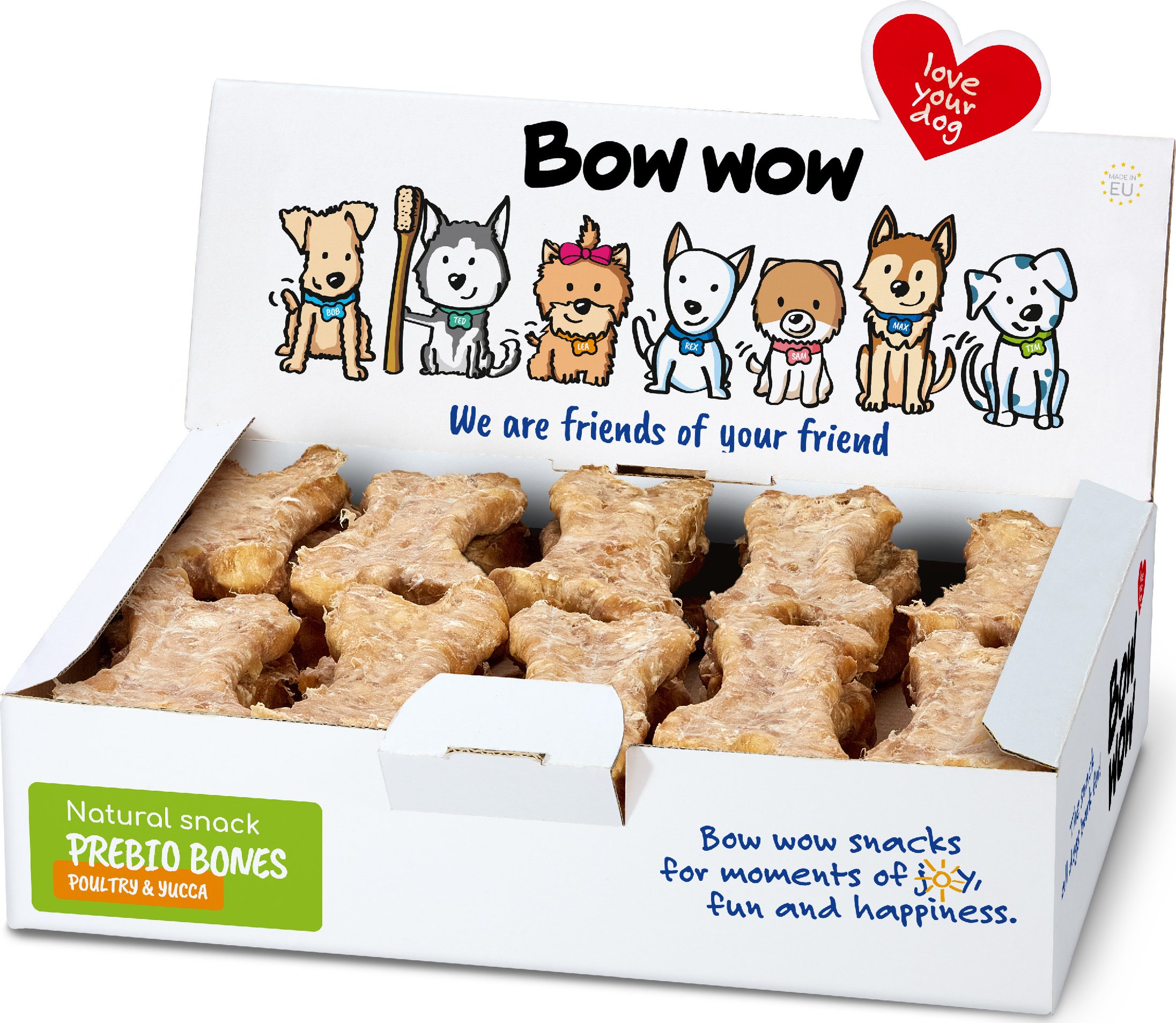 Bow wow Super Natural Prebio kosti Drůbež a Yucca 30ks