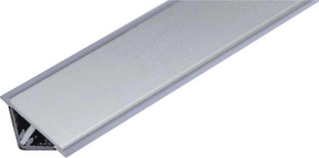 KOOPLAST Lišta rohová těsnící L20 broušený hliník / transparent - 2m