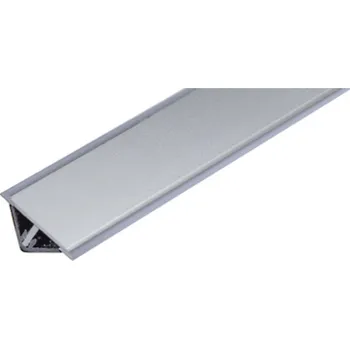 Kuchyňská pracovní deska KOOPLAST Lišta rohová těsnící L20 broušený hliník / transparent - 2m