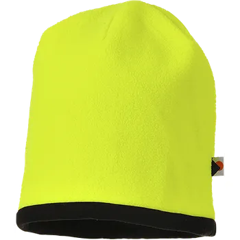 PORTWEST Pokrývka hlavy Reversible Hi-Vis Beanie Barva: žlutá-černá