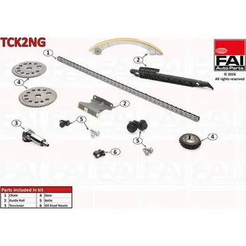 Rozvod motoru FAI AutoParts Sada rozvodového řetězu (v sadě chybí 1 kolo na vačku) FAI TCK2NGXXX