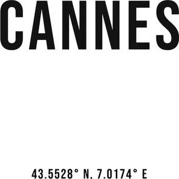 Plakát Plakát, Obraz - Cannes simple coordinates, Finlay & Noa