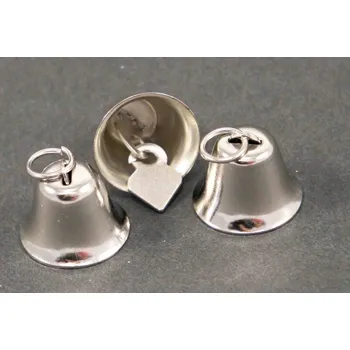 Vánoční dekorace Zvoneček - stříbrná - velikost 2 cm