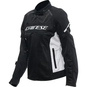 Moto bunda Dainese Dainese AIR FRAME 3 TEX dámská letní textilní bunda černá/bílá vel.42 42
