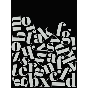 Plakát Plakát, Obraz - alpha bet black and white, Finlay & Noa