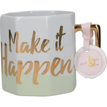 Porcelánový hrnek Ava & I bílá 12,5x8,5x9,3