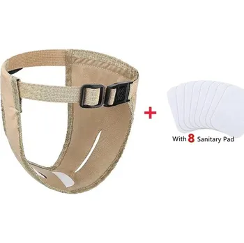 kalhotky pro psa Hárací kalhotky pro feny Barva: Khaki, Velikost: XXL