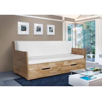 Postel Postel buková DUO C rozkládací, 100 x 206 x 92 cm&nbsp;