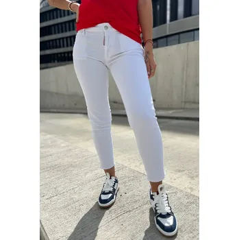 Dámské džíny Dámské džíny DSQUARED2 TWIGGY S75LB0208 bílé Velikost: 40