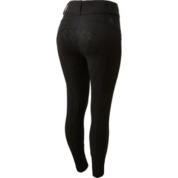 Jezdecké oblečení Horze Dámské jezdecké rajtky s plným silikonovým sedem Mia Barva: Černá, Velikost: 42