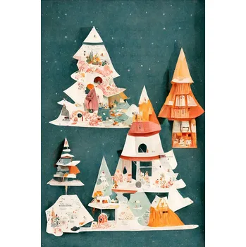 Plakát Plakát, Obraz - A Paper Village, Treechild