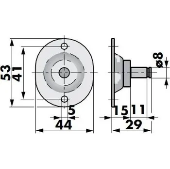 DICTATOR Technik Držák BA20/Z08 max 1200N - 205243