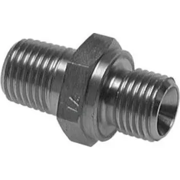 Instalatérský materiál TS Nipl NPT1/8“ - G1/8“ nerez 1.4571