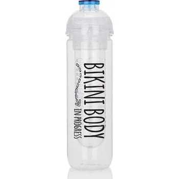 Láhev XD Design Láhev s košíkem na ovoce Bikini Body, 500ml, Loooqs, čirá/modrá
