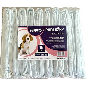 Inkontinenční podložka Nappy podložky pro zvířátka 60x90 cm 10 ks